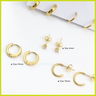 ┤ ✿ ▼ ∫  Asterism  Stainless Steel Minimalist Hoop Set ( sold as set - 3 pairs ) asterism.ph