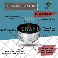 5 ampere donut toroid transformer ct 45v - 32v