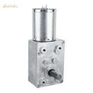 SHOUH Worm Gear Motor, DC 12V 62RPM 6RPM 20RPM Reduction Gear Motor, Universal Reversible With Encod