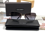 Dolce &amp; Gabbana แว่นตากันแดด รุ่น DG2275 1334/8G ( Gold-Grey )