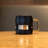 Starbucks Christmas Limited Black Gold Rivet Leather Case Bracelet Crossbody Cup Holder Chain Bag Mug