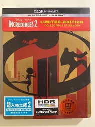 超人特工隊 Incredibles2 4K Ultra HD+Blu-Ray Limited-Steelbook 鐵盒版