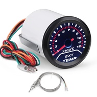 12V 52Mm Universal รถ Exhaust Gas Temp Gauge Meter EGT Temperature Meter With Electronic Sensor For 