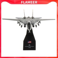 [FlameerMY] 1:100 Scale F-14 Fighter Plane Model Diecast Plane Model with Stand Helicopter Kit Fight