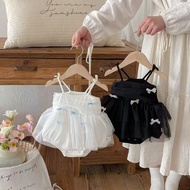 4.26-Summer Thin Style Suspender Dress Baby Princess Summer Dress Baby Jumpsuit Hundred Days One Yea