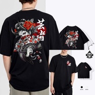 😉 T-shirt KARIMAKE Geisha Mens and Womens T-shirts 100% cotton Demon Geisha Baju High quality origi