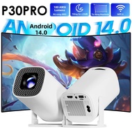 Máy Chiếu Mini Thông Minh P30 PRO Android 14 Hỗ Trợ 4K Video 1280x720P WiFi 6 BT 5.0 Máy Chiếu LED D
