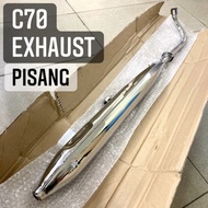 HONDA C70 EXHAUST -(2KG) /// LAMPU BULAT C70 C70Z EXHAUST PISANG EKZOS MUFFLER EXHAUST EKZOS PIPE BU