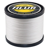 HLUR เอ็นตกปลาแบบเกลียวถัก8เส้นสายเอ็น PE หลากสีแข็งแรงมากยาว300/500/1000เมตร