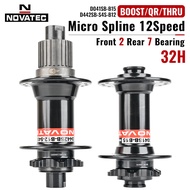 Novatec Bicycle Hubs D041/D442SB MTB Bike CRMO Steel Freehub Cassette Bearings 12S MS 12 Speed M6100