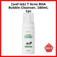 [waf lab] T Acne BHA Bubble Cleanser, 160ml, 1pc / Korean Cleanser / BHA Exfoliating / 100% Genuine 