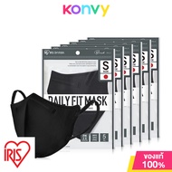 [แพ็คหก] IRIS OHYAMA Disposable Face Mask Daily Fit Mask Size S 5pcs #Black หน้ากากอนามัยสีดำ