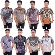 KEMEJA Men's Short Sleeve Batik Shirt Premium Azriel Batik/ Men's Short Sleeve Batik Shirt/