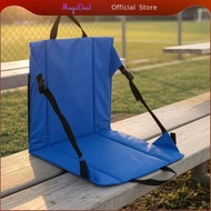 MagiDeal Stadium Cushion with Backrest Foldable Portable Bleacher Seat Padded Bleacher Chair Carryin
