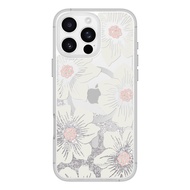 Kate Spade New York iPhone 16 Pro Max Liquid Glitter Hollyhock Floral MagSafe Compatible Case