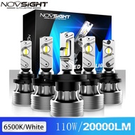 [Warranty] NOVSIGHT latest car headlight LED bulb N55 Intelligent temperature control 60W super bright car H1 H4 H7 9005