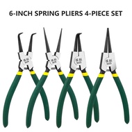 AGY 4PCS Circlip Pliers Set Multi Snap Ring Pliers Retaining Crimping Pincers Spring Installation And Removal Hand Tool Alicates