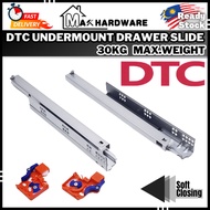 DTC S10 30kg Undermount Soft Close Full Extension Drawer Runner Slide Amari Slide 12" - 24"