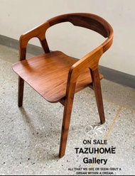 北美進口FAS級黑胡桃木頂級質素輕奢人體工學單人椅，扶手椅，書枱椅
57x43x73cm