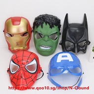 5pcs/set Marvel the avengers Mask Superhero Masks Kids Spiderman Iron Man Hulk America Captain Party