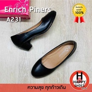 🚚ส่งเร็ว🚛ส่งด่วน👟สินค้าใหม่✨รองเท้าคัชชูหญิง Enrich Piners รุ่น A231 ส้น 2 นิ้ว  หนังนุ่มพิเศษ Soft touch Support สวม ทน สวมใสสบายเท้า