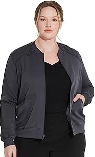 Balance Women Scrubs Jacket Zip Front DK365, L, Pewter