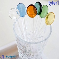 TYLER1 Teaspoon Ice Cream Stirring Tool Transparent Heat-Resistant Scoop