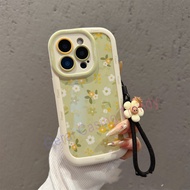 Cute Cartoon Phone Case Fresh Flower with Unique Wrist Strap Softcase Infinix & Itel Best Selling Sm