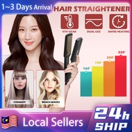 Iron Ceramic Hair Straightener 4-speed Steam Hair Professional Hair Straightener Electric Wet Dry Straightening 直发器拉直头发