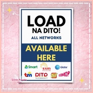 ⛪ LOAD NA DITO (A4 LAMINATED)