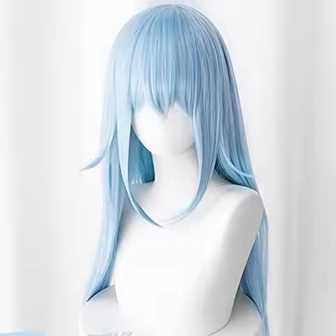 That Time I Got Reincarnated As A Slime Cosplay Wig Rimuru Tempest Long Blue synthetic Hair Role Pla