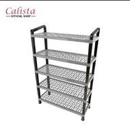 Calista Cosmic 5-tier Plastic Shoe Rack/5-Tier Plastic Slipper Rack