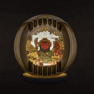 光影紙雕夜燈-關聖帝君大型夜燈款