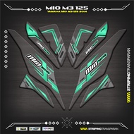 UV TRANSPARENT STRIPING MIO M3 125 K6 MOTIF YAMAHA MIO M3 125 CLEAR STICKER MIO M3/S/Z 125