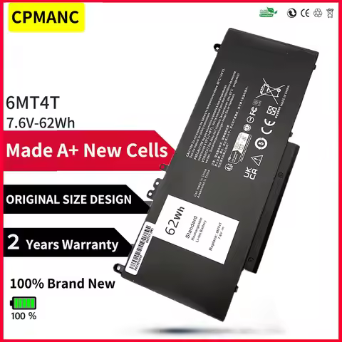 CPMANC 6MT4T Laptop Battery For Dell Latitude E5470 E5570 Notebook 15.6" M3510 TXF9M 79VRK 07V69Y 7V