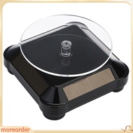 moreorders|  Auto Rotating Turntable Stand Necklace Bracelet Watch Display Solar Showcase