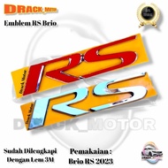 Original RS Brio Logo Emblem Original Honda Brio 2023 RS Logo Emblem/ Original Premium Honda Brio RS