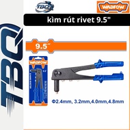 WADFOW WHR1609 9.5 Inch Rivet Extractor - Set of 4 Rivet Extractors 2.4mm to 4.8mm, Solid Steel Body