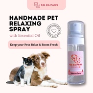 521 Da Paws Handmade Pet Relaxing Aromatherapy Spray with Natural Essential Oil for Anxiety Dog & Ca