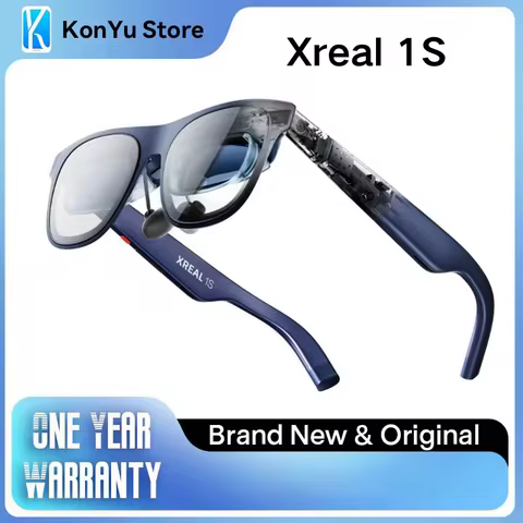 XREAL 1S AR Glasses 500 Virtual Screen 52° FOV Native 3DoF 3D Mode X1 Chip Smart Glasses Support iPh