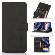 全城熱賣 - 適用於小米 紅米Note 12 Pro+ China KHAZNEH 絨皮紋手機皮套（黑色）