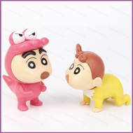 SQ4 6pcs Crayon Shin-chan Nohara Shinnosuke Action Figure Classic expression model Gashapon Model To