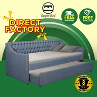 Super Bed Day Bed 001 High Quality Solid Wood bed frame set Headboard with Divan