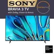 Sony Bravia 3 55/65/75/85 Inch 4K Ultra HD LED TV with Google TV K85S30 K75S30 K65S30 K55S30