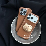 G.O.A.T Cortical shell brown casing Compatible for iPhone 17 pro max iPhone 17 16 15 14 pro max Anti