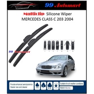 Mercedes C-Class W203 OEM MULTICLIP SILICONE WIPER Year 2003-2006 SIZE-22''+22''