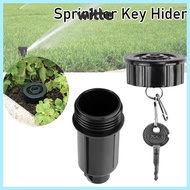WITTE Key Cash Box, Impact Resistant Waterproof Sprinkler Key Hider, Outdoor Simulated Sprinkler ABS