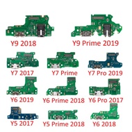 Charging Port Charger Dock Board For HuaWei Y9 Y7 Y6 Pro Y5 Prime GR5 2017 2018 2019 Microphone Mic Flex Cable