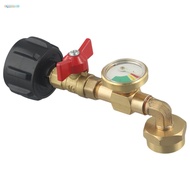 [Mulstore] Propane Refill Adapter W/Gauge & Control Valve Fill 1 Lb Bottles From 20 Lb Tank