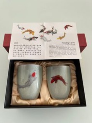 包私人揸車送到龍山寺錦鯉茶杯一對